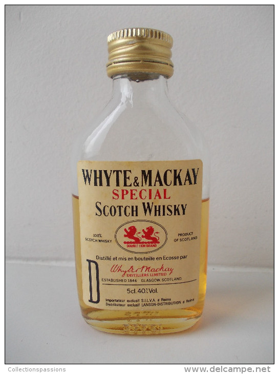 - Ancienne Mignonnette WHISKY WHYTE & MACKAY - - Mignonnettes