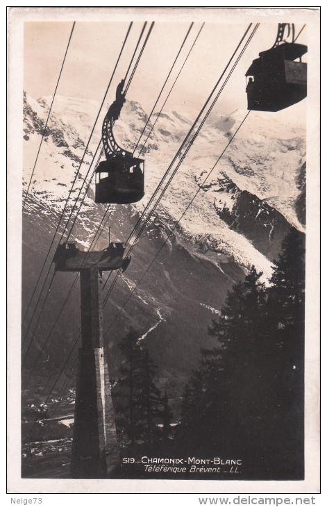 Carte Postale Ancienne - Montagne - Alpinisme - Chamonix Mont Blanc - Téléférique Brévent - Alpinismo