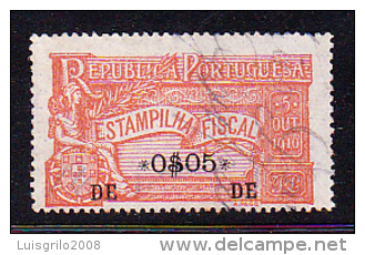 REPUBLICA PORTUGUESA - ESTAMPILHA FISCAL - 0$05 - Oblitérés