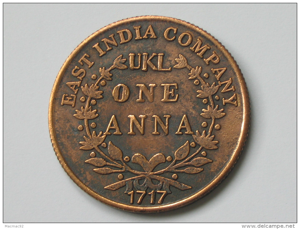 UKL One Anna 1717 - East India Company **** EN ACHAT IMMEDIAT **** - India