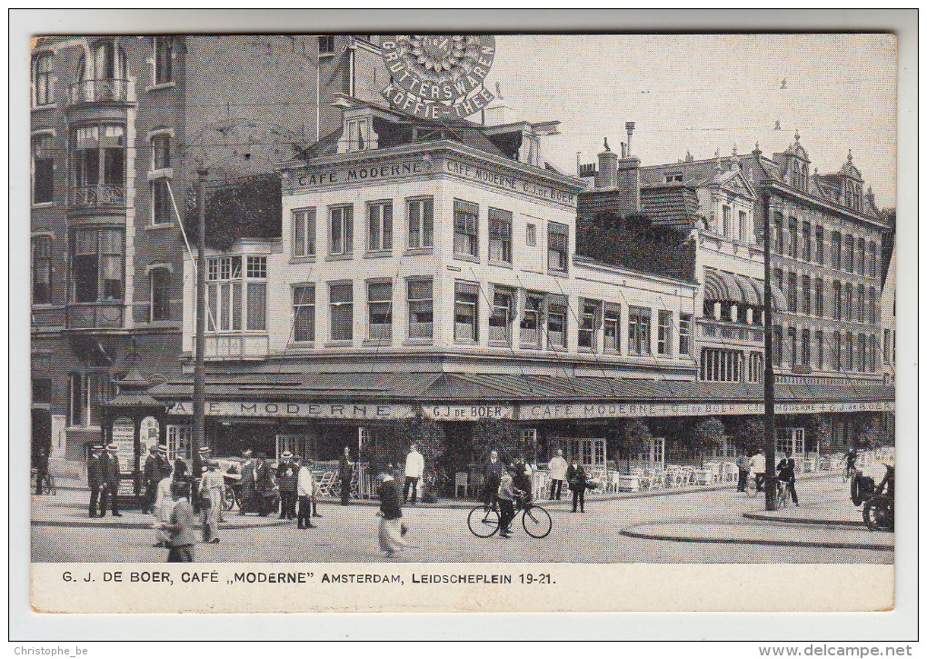 Amsterdam, G.J. De Boer, Cafe Moderne, Leidscheplein (pk28485) - Amsterdam