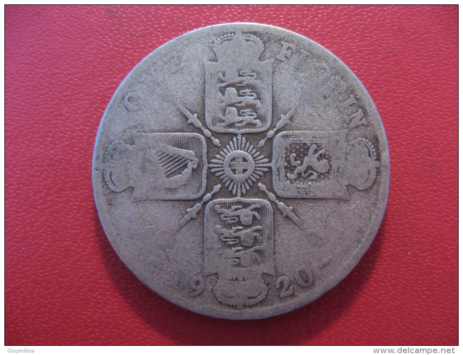 Grande-Bretagne - UK - One Florin 1920 George V 4835 - J. 1 Florin / 2 Schillings