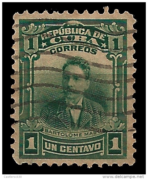 E)1911 CUBA, BARTOLOME MASO, MILITARY, PRESIDENT OF WEAPONS, MNH - Oblitérés