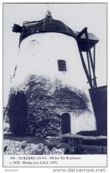 NUKERKE Bij Maarkedal (O.Vl.) - Molen/moulin - Blauwe Prentkaart Ons Molenheem Van Molen Ter Kruissens (close-up 1978) - Maarkedal