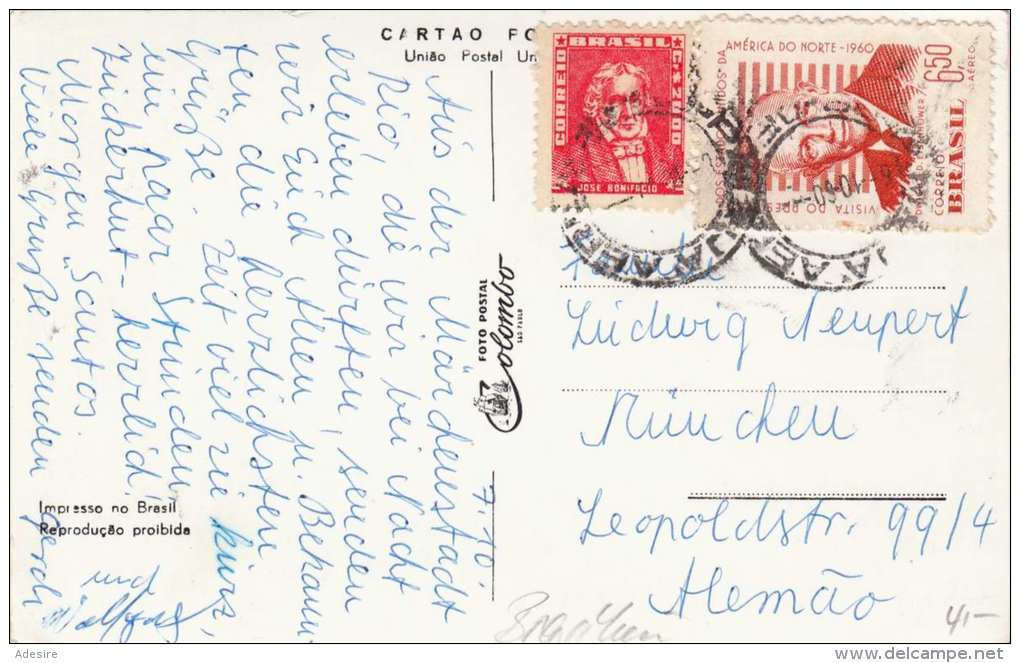 RIO DE JANEIRO - BRASIL - PRAGA PARIS, Gel.1960, 2 Marken - Rio De Janeiro