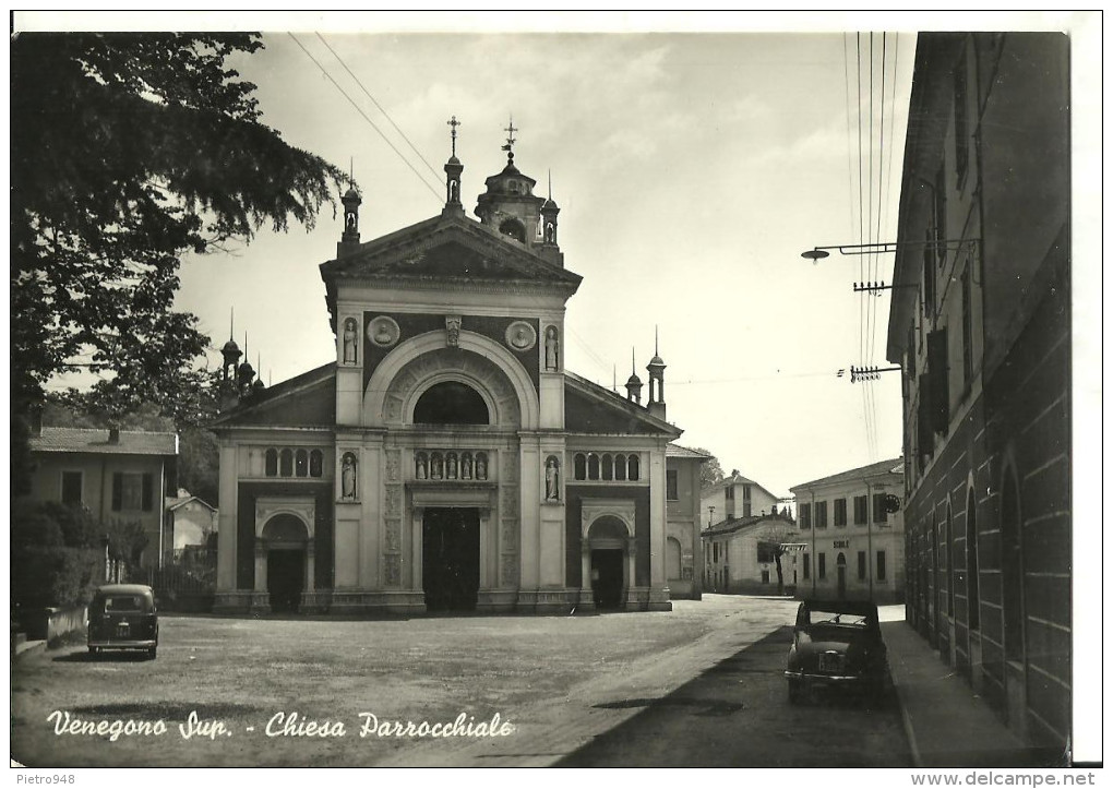 Venegono Superiore (Varese, Lombardia) Chiesa Parrocchiale, Facciata E Piazza Antistante - Varese