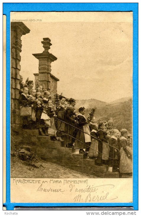 F570, Schwarzwald Idylle No 39, Kräuterweihe Am Maria Himmelfahrt, Précurseur, Circulée 1904 - Autres & Non Classés