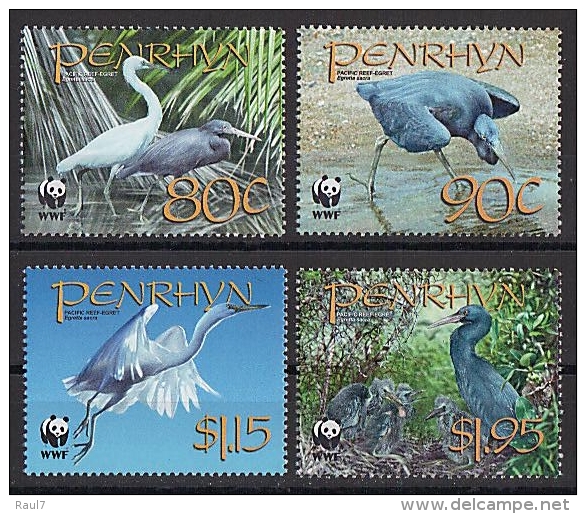 PENRHYN - 2008 - Faune En Danger, Oiseaux, WWF  - 4 Val Neufs // Mnh - Penrhyn