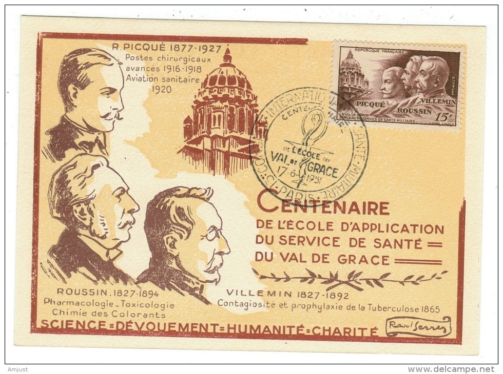 France // Carte Maximum // / Picqué-Roussin-Villemin - 1950-1959