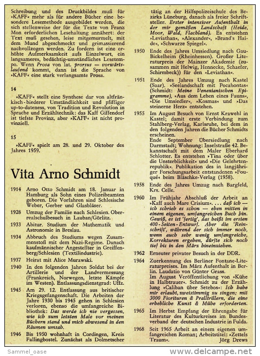 Arno Schmidt  -  Text U. Kritik Nr. 20  -  Zeitschrift Für Literatur  -  Mai 1968 - Biografieën & Memoires