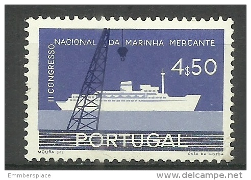 Portugal - 1958 Merchant Marine 4.50e MNH  **  Sc 839 - Unused Stamps