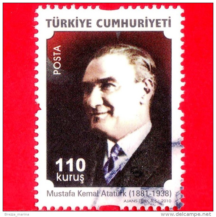 TURCHIA - Usato - 2010 - Mustafa Kemal Atatürk (1881-1938) - 110 - Oblitérés