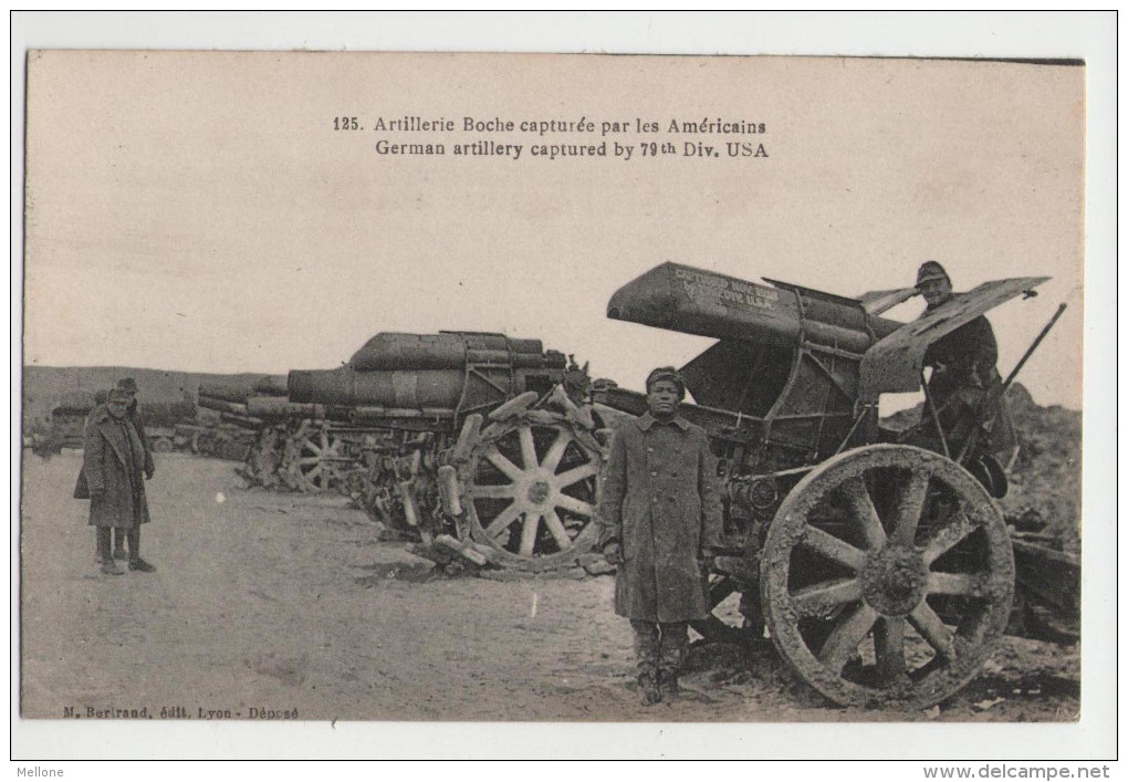 ARTILLERIE Boche Capturés Par Les Américains  - Guerre 14-18 - 1914-18