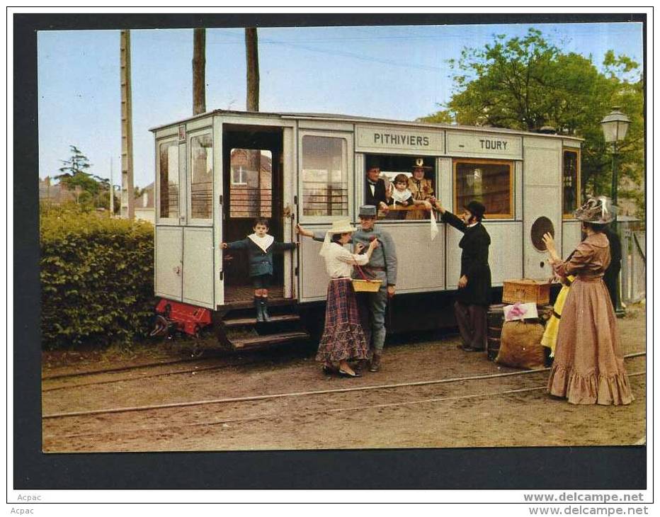 45 PITHIVIERS Musée Des Transports Une Journée à Labelle époque (cpsm Couleur Animée) - Pithiviers