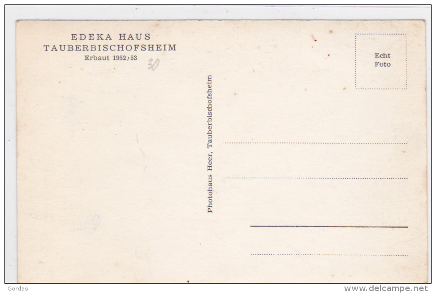 Germany - Tauberbischofsheim - Edeka Haus - Tauberbischofsheim