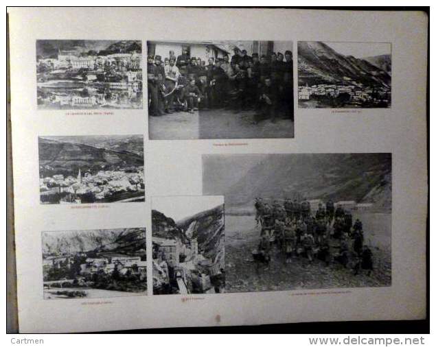 SOUVENIR DES MANOEUVRES ALPINES 1912 75° R I ROYANS VERCORS UBAYE AIGUES BLANCHES GUIL RECUEIL DE 105 HELIOGRAVURES - Altri & Non Classificati