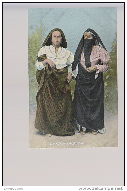 Cpa  ,    Deux Femmes De Damiette  , Non  Voyagé - Damiette