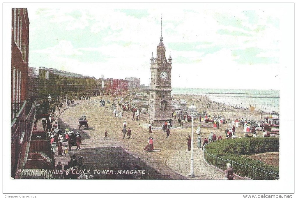Margate - Marine Parade & Clock Tower - Margate