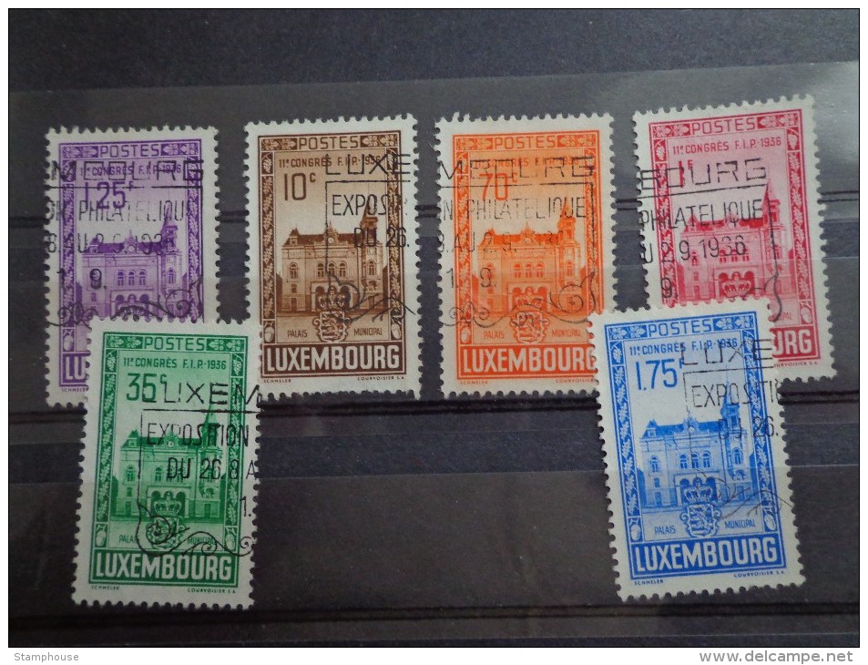 LUXEMBOURG- Luxemburg  Série N° 282 à 287 Congrès F.I.P.de 1936 Used - Used Stamps