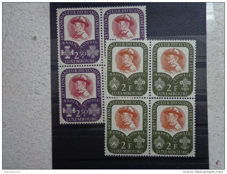 Luxembourg - Luxemburg  Block Of Four MNH  567-568 - Unused Stamps