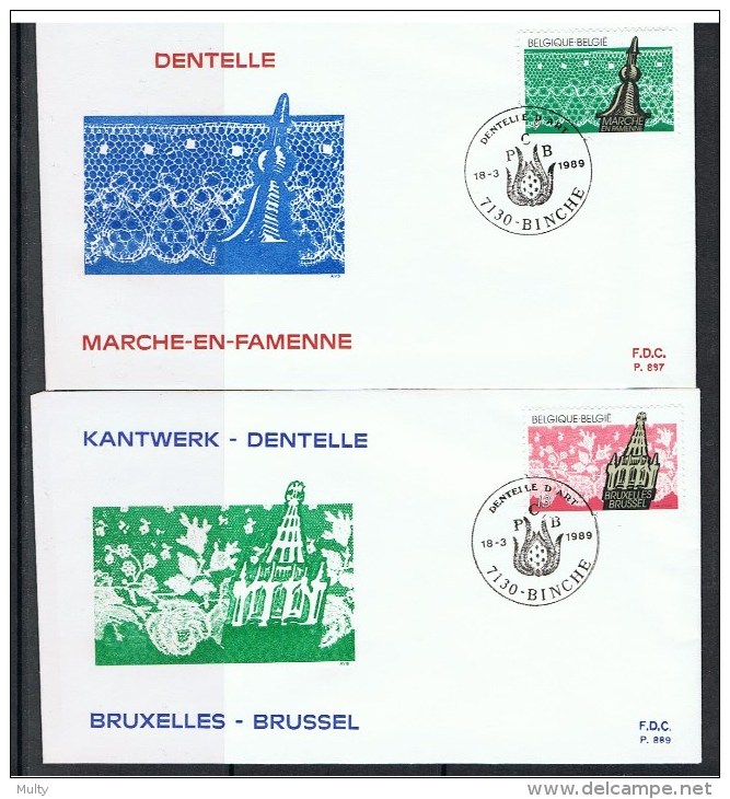 Belgie OCB FDC 2315 / 2317 - 1981-1990