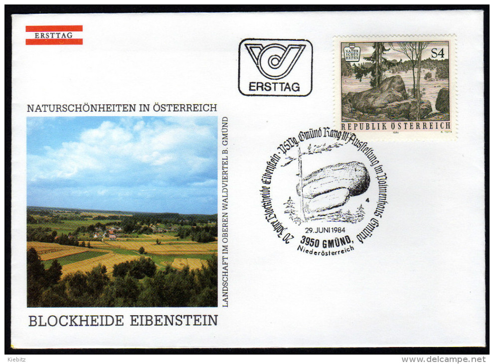 ÖSTERREICH 1984 - Naturschönheiten / Blockheide Eibenstein - Sonderstempel FDC - Sonstige & Ohne Zuordnung