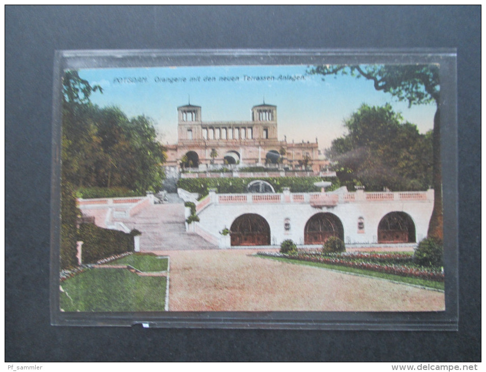 AK 1919 Potsdam. Orangerie Mit Den Neuen Terrassen - Anlagen. - Potsdam
