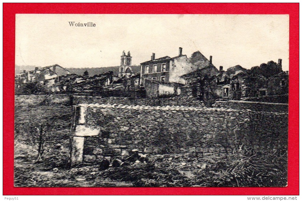 55. Woinville( Buxières-sous-les- Côtes). Ruines Du Village. Feldpoststation Nr 98.  Mars 1915 - Altri & Non Classificati