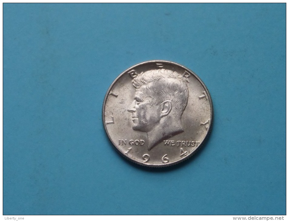 1964 Half Dollar - KM 202 ( Uncleaned - For Grade, Please See Photo ) ! - 1964-…: Kennedy