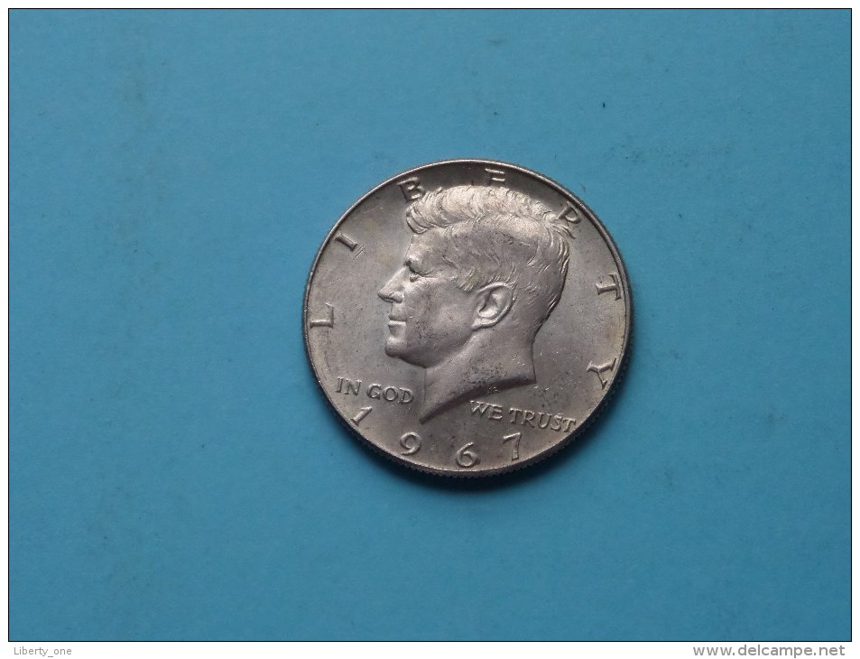 1967 Half Dollar - KM 202a ( Uncleaned - For Grade, Please See Photo ) ! - 1964-…: Kennedy