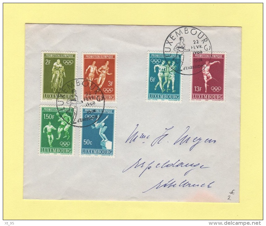 Luxembourg - Promotion Olympique - 1968 - Lettres & Documents