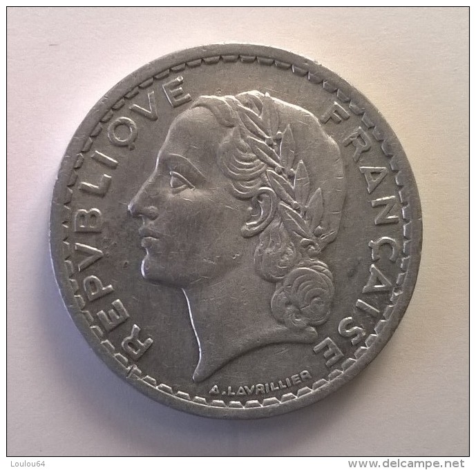 5 Francs LAVRILLIER - 1947 B - Alu - - Autres & Non Classés