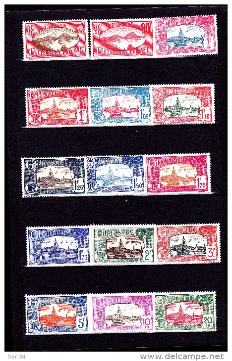 GUADELOUPE : Y&T : 99* à 122* Manque 109 - Unused Stamps