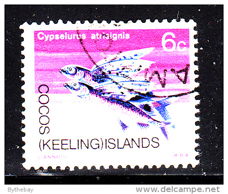 Cocos Islands Used Scott #13 6c Flyingfish - Cocos (Keeling) Islands