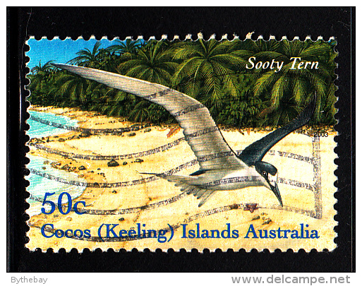 Cocos Islands Used Scott #337b 50c Sooty Tern - Cocos (Keeling) Islands