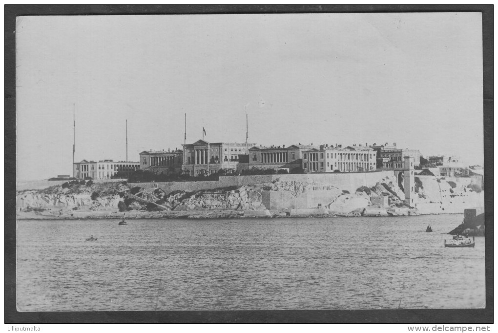 Old Malta Photo Postcard 1910s Bighi Hospital - Malta