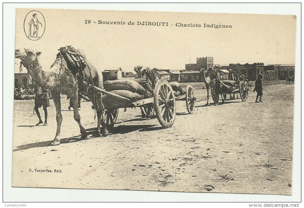 GIBUTI CHARIOTS INDIGENES  NON VIAGGIATA PRIMI 900 FP - Djibouti