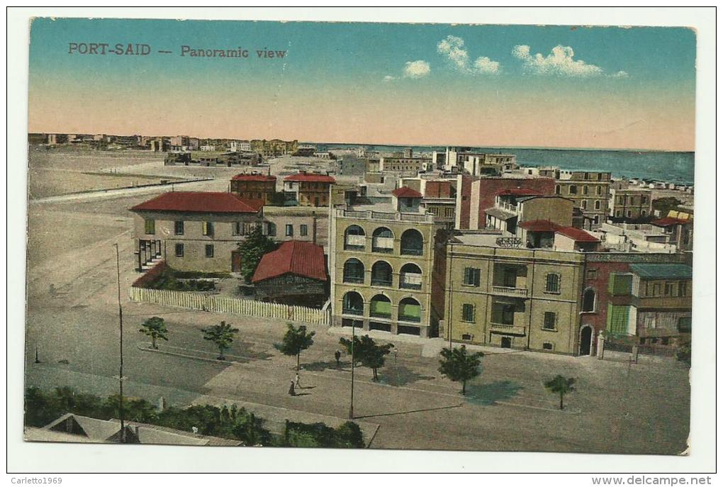 PORT SAID PANORAMIC VIEW  NON VIAGG. FP 1920 - Port Said