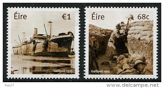 IRLANDE 2015 - World War I - Gallipoli - 2v Neuf // Mnh - Nuevos