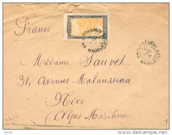 MADAGASCAR LOT 3 LETTRES ANNEES 1930 POUR NICE ET BOLOGNE - Briefe U. Dokumente