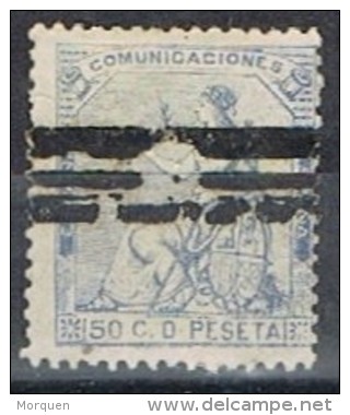 Sello 50 Cts Alegoria Republica, Barrado , Num 137s º - Used Stamps