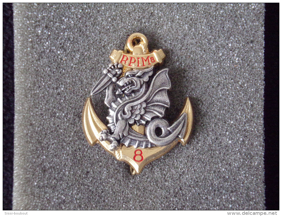 Insignes Militaire "38ème Groupement De Camp - 7ème Régiment Infanterie De Marine "ENGINEER REGIMENT " - Marine