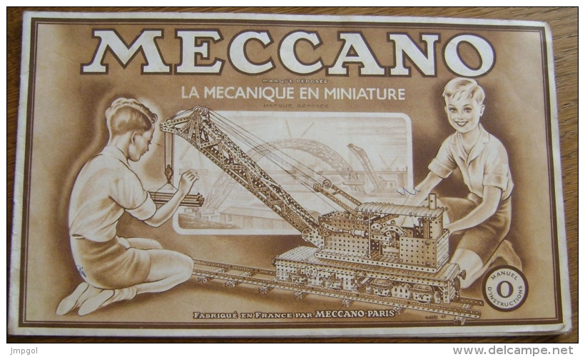 Brochure Meccano Modèles Réalisés Avec La Boîte N° 0 Aperçu Modèles Boîte N° 1 - Meccano