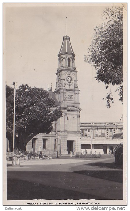 Australia FREMANTLE - Town Hall Real Photo Postcard - Fremantle