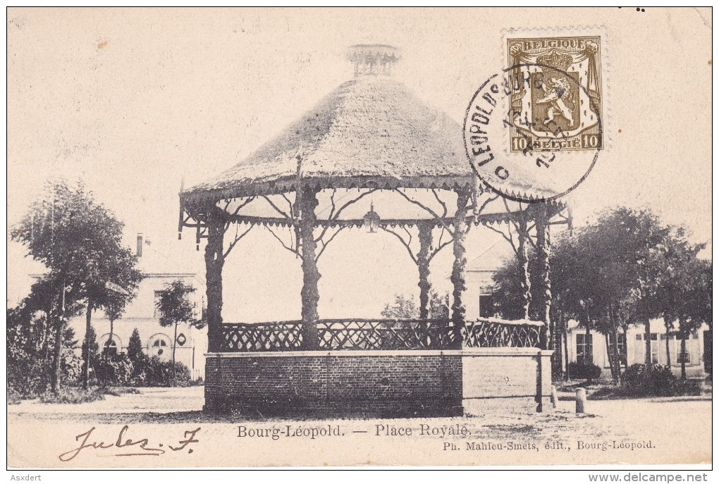 Postkaart - Nr .420 - 1937  Leopoldsburg - Bourg-Leopold - Place Royale. - Leopoldsburg