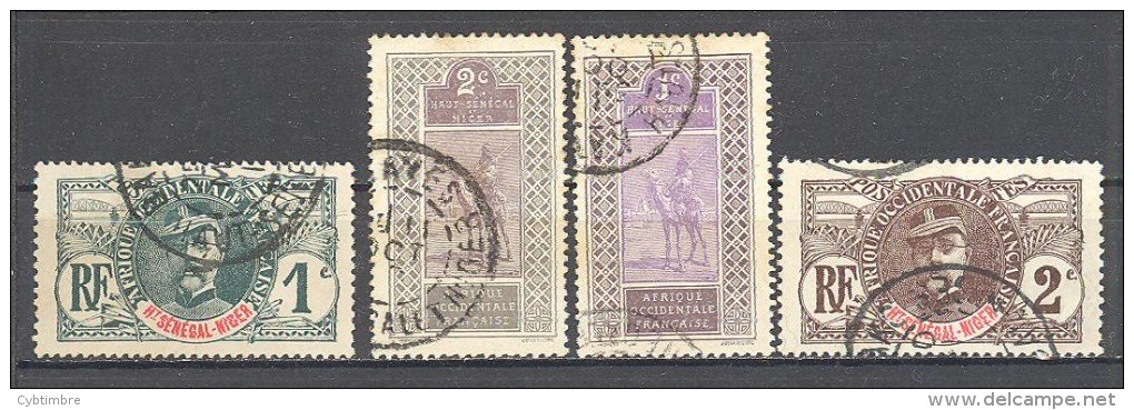 Haut Sénégal Et Niger: Yvert N° 1/2 + 19-21; Lot 4 Valeurs; Voir Le Scan; Cote 4.60 €; !!!; A PROFITER!!! PETIT PRIX!!! - Oblitérés