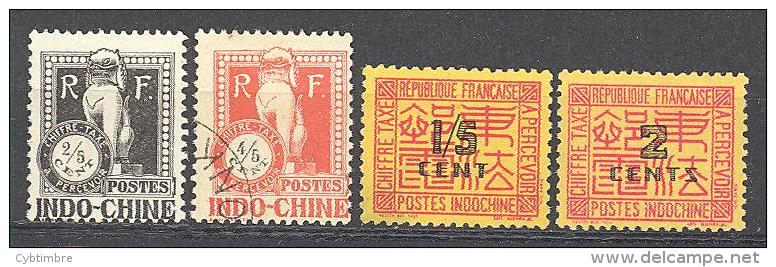 Indochine: Entre Yvert N° Taxe 31/2 + 57 + 61; Lot  4 Valeurs;voir Le Scan; A PROFITER!!! PETIT PRIX!!! - Impuestos