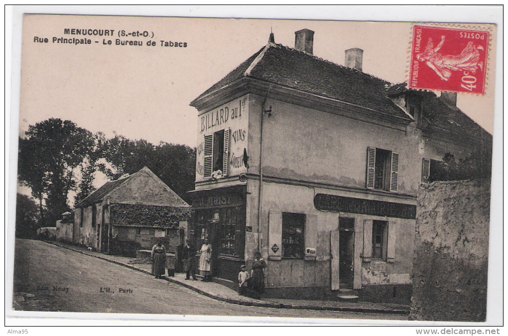 95 - MENUCOURT - Rue Principale - Le Bureau De Tabacs - Menucourt