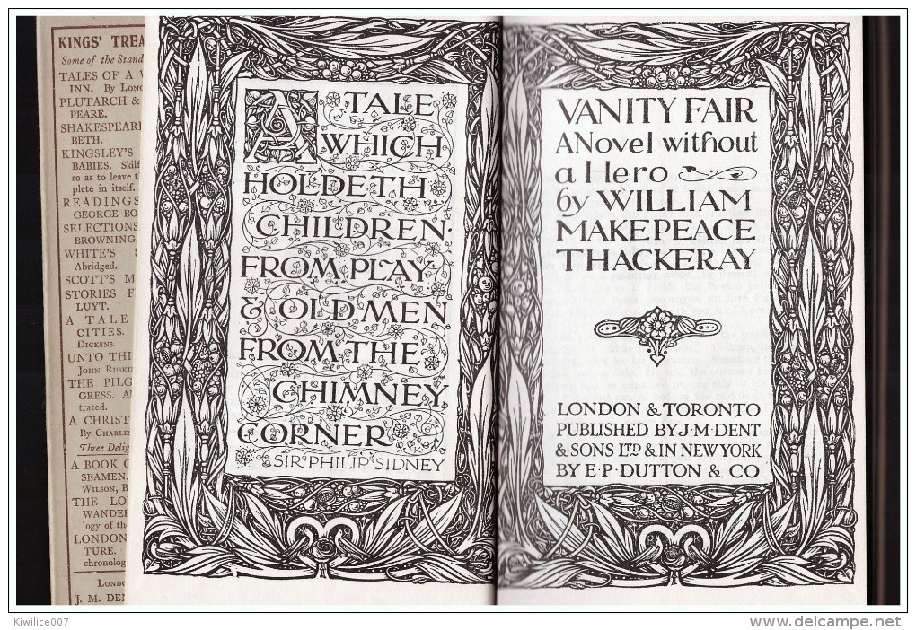Everyman´s Library Edited By VANITY FAIR Vanity Fair 298 M Thackeray - Other & Unclassified