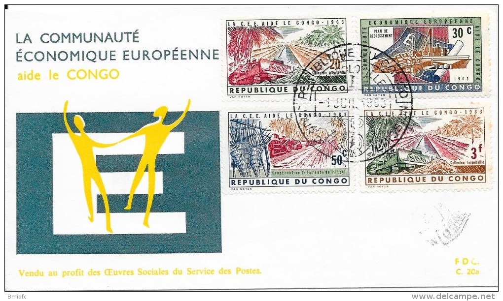 Juillet 1963 - République Du Congo - FDC